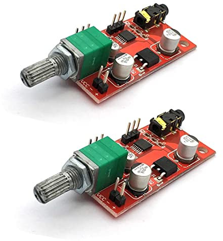 Hailege 2pcs MAX4410 Amplificador de Auriculares Placa de Amplificador de Auriculares Mini Amp Placa de Preamplificación