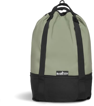 BABYZEN YOYO Bag, Olive - Proporciona almacenamiento adicional y resistente en el Cochecito YOYO2 - Incluye la base de ruedas y los ganchos