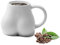 zalati Tazza da caffè con divertente tazza da tè in ceramica stile culo per regalo divertente per familiari, amici, amanti della coppia