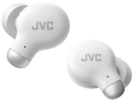 JVC HA-Z250T-W True Wireless Headphones avec réduction de Bruit, Confortables et Design avec Embouts en Mousse à mémoire de Forme, 3 Modes sonores, Bluetooth 5.3, Autonomie de Batterie 28H (Blanc)