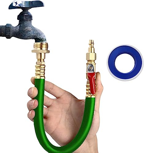 Middrivr RV Winterizing Kit, RV Air Compressor Adapter, RV Water Blowout Adapter Air Compressor Quick Connect kit, Car Accessories Sprinkler Blowout Adapter System for Motorhome Camper Boat