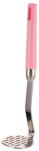 PRETYZOOM Machucador Trituradora De Herramientas De Cocina Triturador De Papas para El Hogar Prensador De Patatas Más Rico Acero Inoxidable Rosa Suministros De Cocina Pesado