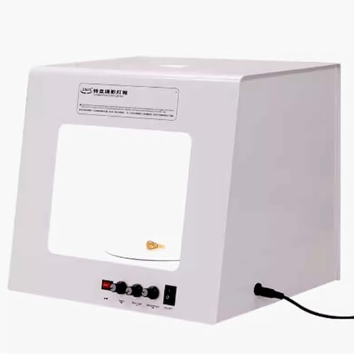 Caja Estudio Fotográfico,Caja De Luz Fotográfica Portátil,Carpa Fotográfica,Pequeño Estudio De Fotografía con Plato Giratorio Inteligente Y Regulable 3000-5500K para Joyería Fotografía,TB30