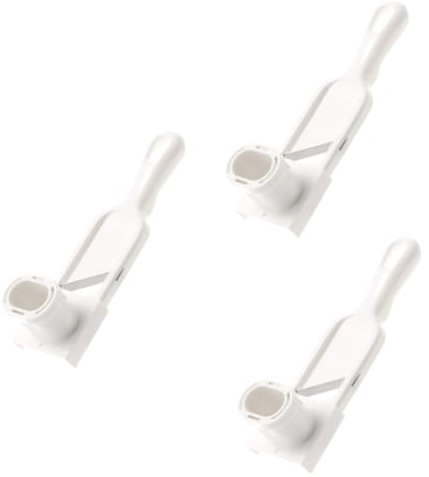 ABOOFAN 3 Pezzi Spremiaglio affetta verdure vegetable cutter set cucina gadget cucina tagliaaglio garlic press tagliaverdure taglia aglio affettaverdure manuale Acciaio inossidabile bianca