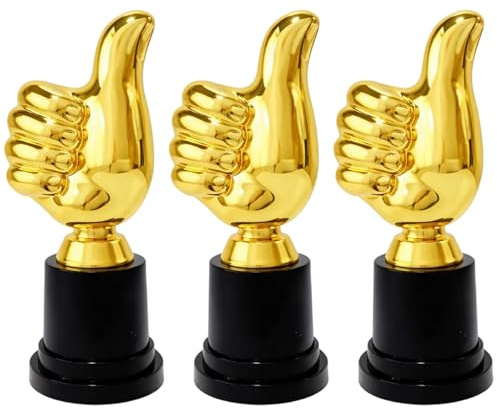 DNTHYRIN 3PCS Trophy Cup, Trophies, World Cup Trophy Inspired Award, Multi-Occasion Trophy for Competitions, Celebrations & Awards Trophies Gifts