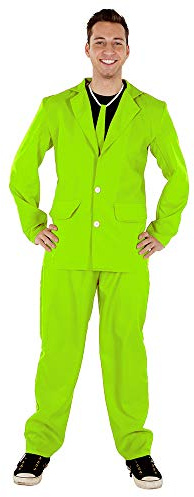Dress Up America Completo Da Festa A 3 Pezzi Per Adulti - Bellissimo Completo Per Feste E Giochi, Disponibile In Rosso E Verde Limone Neon