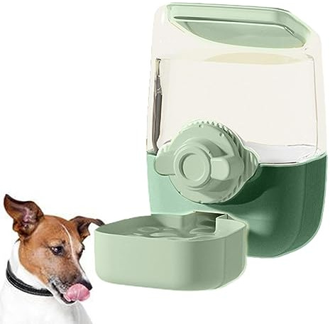 Mingchengheng Caisse pour Chien, Mangeoire Automatique en Cage pour Chiens, Bol à suspensions Nourriture pour Chiots Grancapacité, mangeoire et Eau pour Cage à Chat, Bol d'eau