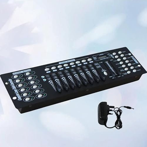 DMX Controller, 192CH DMX Lighting Controller for beginners & kids - DJ Mixer Equipment for Live House Bar Parties, Black
