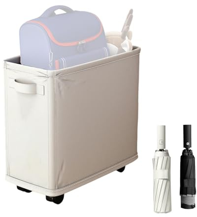 Carrito clasificador de ropa sucia – Cesta delgada para la ropa sucia – Cesta delgada para la ropa sucia con soporte, plegable, impermeable, clasificadora y ruedas organizadoras, cesta de lavandería