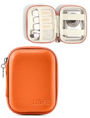 Linpr Custodia per Fotocamera Digitale Compatibile con CAMKORY/per KODAK PIXPRO/per Lecran/per VAHOIALD/per Canon IXUS 285 HS, Piccolo Supporto per Fotocamere da Viaggio per Accessori (Arancia)