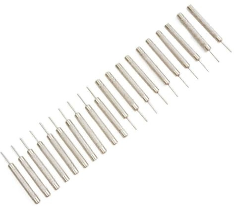 Helilyco Set di 20 ditali in acciaio al carbonio per punzoni Smith, 0,7 mm, 0,8 mm, 0,9 mm, 1,0 mm, strumento di pulizia e manutenzione