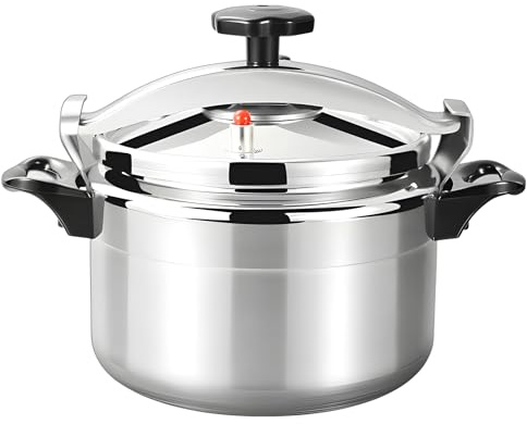 Cocotte Minute 3L/7L/9L/11L/15L, Autocuiseurs Professionnels Aluminium avec Système Couvercle à Verrouillage Sécurisé, Double Poignée, Multicuiseur à Cuisson Convient pour Cuisinière à Gaz (11 Litres)
