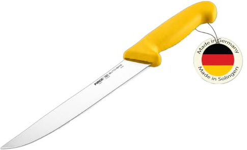 SLAGTARKNIV MIG Slaktkniv | Vass köttkniv i rostfritt stål | Professionell kökskniv med ergonomiskt handtag