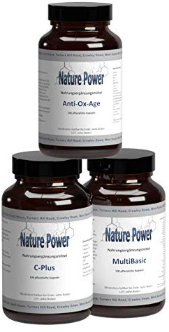Fit ab 50 | 3 Produkte im Set | Mikronährstoff-Grundversorgung | C-Plus + MultiBasic + Anti Ox Age im Set | zum Vorteilspreis | 100% Pur: Wirkstoffe plus pflanzliche Kapseln