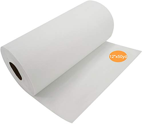 New brothread Tear Away (Reißvlies) Maschinen Stickvlies 12 x50Yd (30cmx46M) Rolle - Mittleres Gewicht 50gm (1.8oz) - Schneiden Sie in verschiedenen Größen - für Maschinensticken und Handnähen