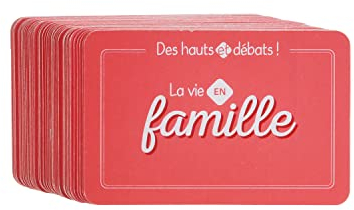MISTER GADGET - MG3272 - Jeu de Cartes Debat Speciale Famille X54 Drugstore Gift Divertissement Gadget Fun