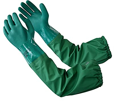 PACIFIC 66 cm Guanti da Lavoro, Guanti da Stagno, Per la Pesca, Pulizia, Pacchinari, Guanti Resistenti ali Agenti Chimici, Antiscivolo, XL/10