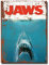 Jaws Film Rustic Metal Tin Sign Vintage Style Movie Picture Poster Merchandise for Cinema Room ideas or Funny Bathroom Hot Tub Home Cinema Accessories Man Cave Gift Gifts 20cm x 15cm