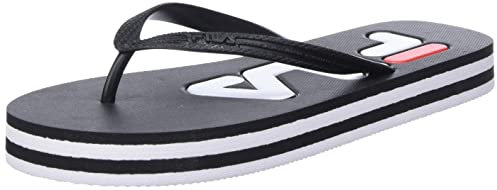 FILA Troy Zeppa Slipper Wmn, Infradito Donna, Nero, 36 EU