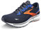 Brooks Herren Ghost 15 Sneaker, Peacoat Orange Surf The Web, 44 EU
