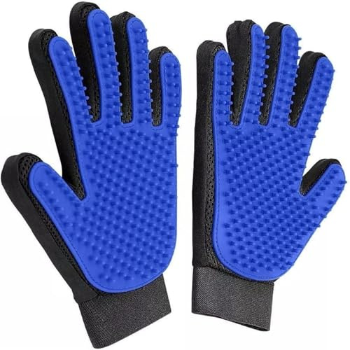 ZDXY 2 Pieces Pet Glove, Pet Grooming Bathing Washing Hair Remover Brush Fur Mitts, for Cat Dog Horse Rabbit Animal