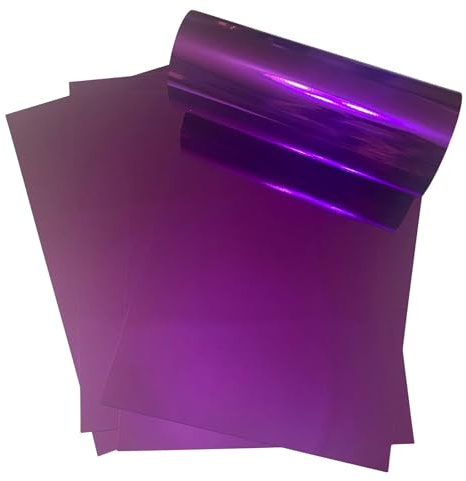 ASENME Förpackning metallisk kartong, 29,7x21cm, 250 gram Metallisk (Lila, A4 / 10 enheter)