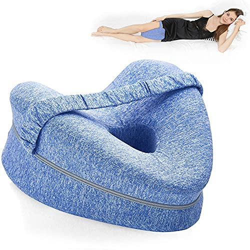 Kniepolsterkissen, Seitenschlaf-Beinkissen, Memory-Schaum-Beinkissen, Beinstützkissen, orthopädisches Bein-Kniekissen, für Seitenschlaf, zur Linderung von Ischias-Bein- und Schwangerschaftsschmerzen