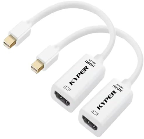 Kyper® 4K Mini DisplayPort to HDMI Adapter 4K@30Hz (2-Pack)