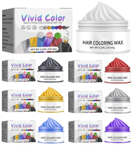 Teinture de cire capillaire | Spray de couleur naturelle douce pour cheveux - Teinture capillaire temporaire pour bricolage, coiffure pour, hommes et femmes, cire colorée pour femmes et Vesone