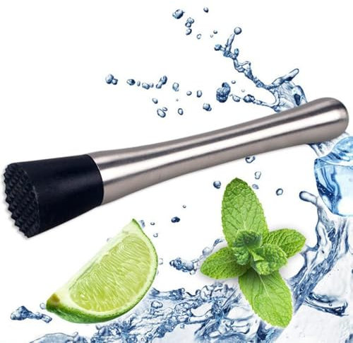 2 unidades de mordazas de cóctel de acero inoxidable, accesorios para cócteles, mojito y cócteles para cocina, bar, restaurante, trituradora de hielo