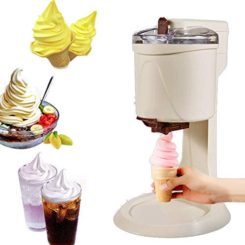 MZBDYYF Soft Serve Ice Cream Machine, Home Kitchen Automatic Mini Fruit Soft Serve Ice Cream Machine, Healthy, Simple One Push Operation