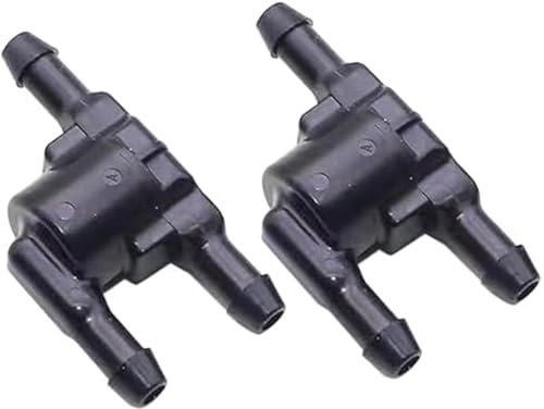 JUNPIY 2 válvulas lavaparabrisas Negras, Conectores de válvula de retención de 3 vías for lavaparabrisas de Coche, 8532128020, perfectas for, válvula antirretorno de Chorro lavaparabrisas fiable. Mot