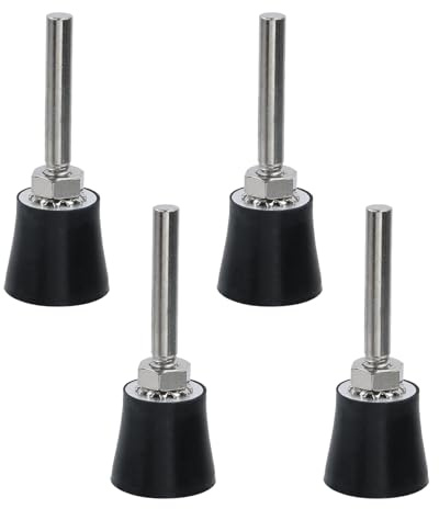 UTALIND 4 Stück 2,5 cm Schnellwechsel-Scheiben-Padhalter mit 6,35 mm Schaft, Luftschleifer-Aufsätze, Scheibenhalter für Schleifmaschine, Bohrmaschine, Drehwerkzeuge