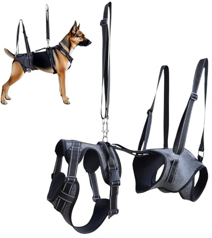 Harnais de levage pour chien – Harnais de soutien pour animaux | Gilet d'aide au transport | Équipement de rééducation pour animaux de compagnie | Réglable et multifonctionnel pour aider à la mobilité