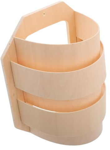 jojofuny Pantalla de Lámpara para Sauna de Tilo Delgada y Ligera Accesorio Práctico y Decorativo para Habitación de Vapor Protección para Bombilla Diseño Rústico Fácil de Limpiar y