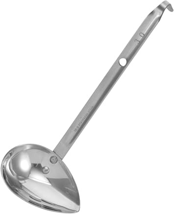 BESPORTBLE Cuchara para Salsa de Acero Inoxidable 20 Ml, Cucharón de Vajilla Creativa para Cocina Occidental, Cubiertos de Cocina Resistente y Apto Lavavajillas, Utensilio Preciso para