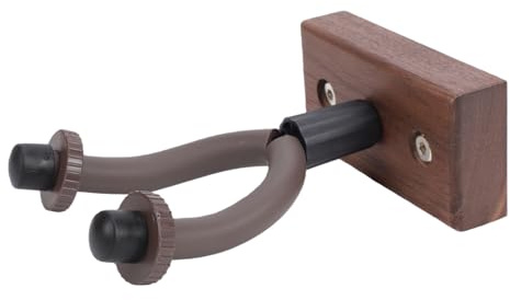 Chrees Gitarrväggfäste, Robust Valnötskrok Som Rymmer 5 Till 10 Kg för Akustiska Elektriska Gitarrer Ukuleles Violiner, Utan Borrinstallation