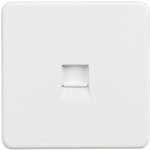 Knightsbridge SF7300MW Screw Less Telephone Master Socket, White