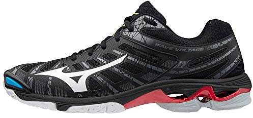 Mizuno Unisex Wave Voltage Volleyball-Schuh, Schwarz/ Weiß/ 199c, 46.5 EU