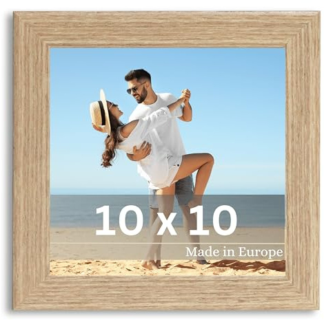 Victor cornice portafoto “Klee” beige 10x10 cm – legno – design semplice e moderno – decorazione per la casa