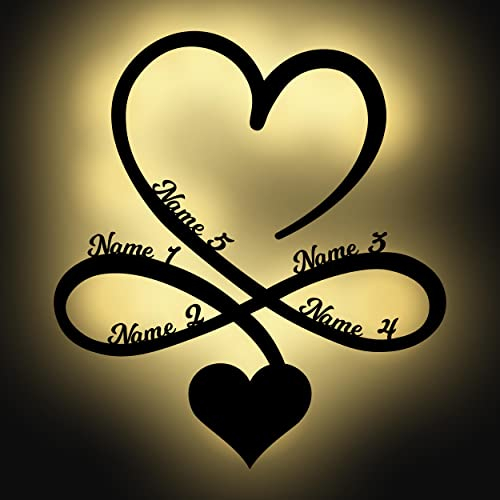 Familiengeschenke Familie Wandtattoo Wanddeko Wandbild Wand Deko Schriftzug personalisiert I MDF Family Famili Holzdecorplatte Weihnachten Eltern
