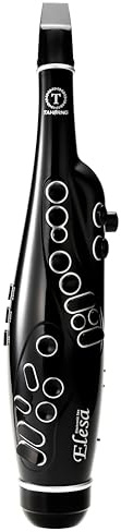 Tahorng Elesa Elektronisches Saxophon, digitales Blasinstrument, 20 Sounds, eingebauter Lautsprecher, Bluetooth (schwarz)