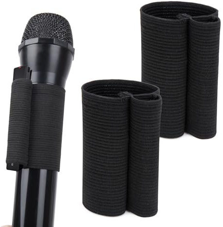 2 Pcs de Manchons Élastiques de Microphone à Main, Elastic Sleeve pour Sony TX650 TX660 Enregistreur, Enregistrement de Mariage Vlog Live Interview Streaming Accessoire pour Photographe par YOUSHARES