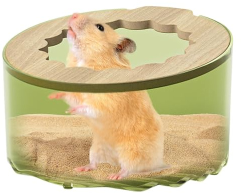 Scatola da bagno con sabbia per piccoli animali,bagno con sabbia per criceti | per la pulizia e il bagno dei criceti,Lettiera per criceti, sabbiera, per il bagno per la pulizia dei