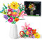 Lot de 756 blocs de fleurs - 11 types de blocs de fleurs - Série botanique - Kit d'artisanat - Convient pour la décoration du bureau à domicile, la Saint-Valentin ou la fête des mères pour les filles,