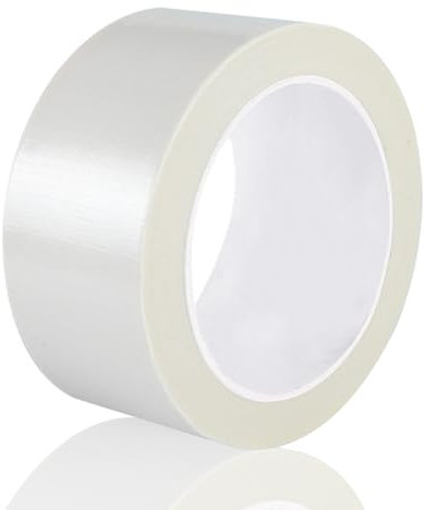 Yuexitech Nastro Telato Americano 25mm X 20m, Nastro Adesivo Telato Resistente Al Calore E Impermeabile, Duck Tape In Tessuto Per Riparazioni Domestiche, Automotive E Outdoor, Bianco