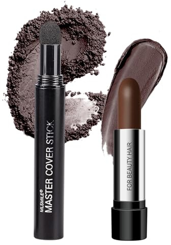 Kivinia Stick de Poudre pour Cheveux, Retouche et Couverture Temporaire pour Cheveux Blanc, Racines et Sourcils, Retouche Racine Instantané, Quick Hair Cover Root Touch Up Stick - Marron
