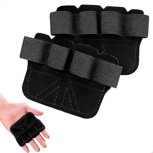 JINMINAMZ Fingerfria gymhandskar för herr, svart - halkfritt ergonomiskt fitnesstillbehör för tyngdlyftning och styrketräning