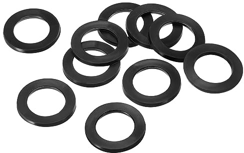 PATIKIL M20 Rondelle Plate Caoutchouc, 40 Paquet 20 mm ID 30 mm OD 2.5mm Épais Étanchéité Espaceur Joint Anneau pour Robinet Tuyau Eau Tuyau Fixation Boulon, Noir