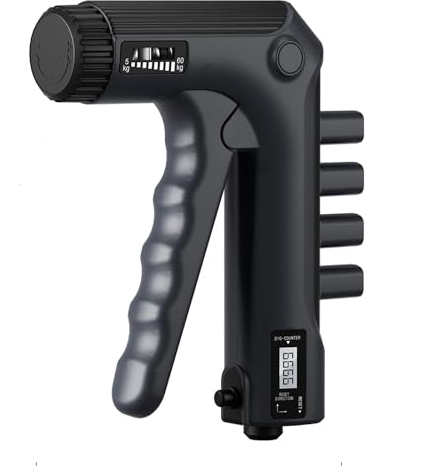 Handtrainer Fingertrainer Unterarmtrainer, Griffkraft Trainer mit Zählfunktion (0-9999), Verstellbarer Grip Griffkraft Trainer(5-60kg), Finger Trainingsgerät, Für Fitness, Wiederherstellung